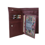 Portafoglio Coveri Vera Pelle Liscia Trifold Donna EC8065