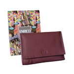 Portafoglio Coveri Vera Pelle Liscia Trifold Donna EC8065