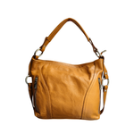 Hobo Bag con Tracolla in Vera Pelle