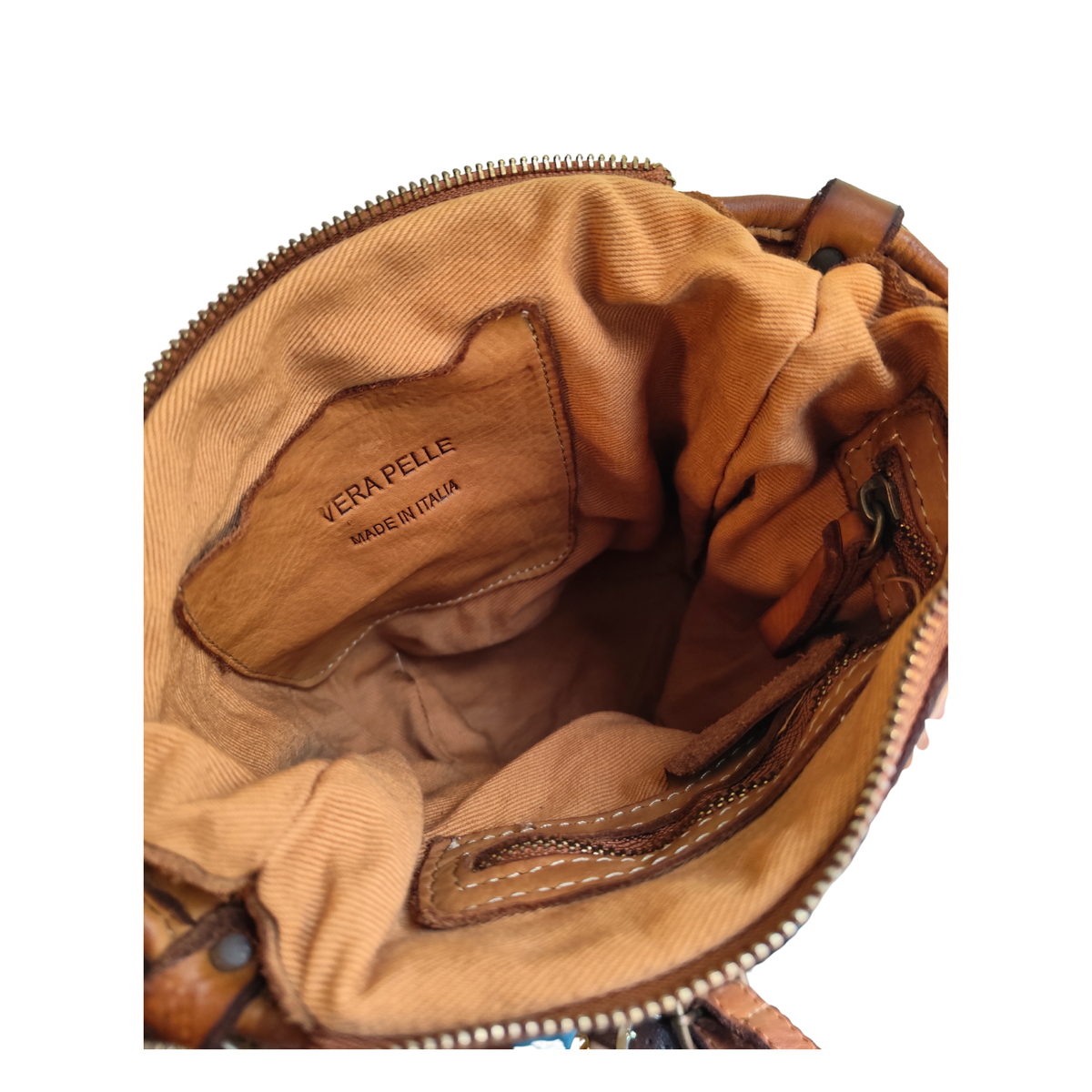 Borsa a Secchiello in Vera Pelle Sauvage Intrecciata ss273 | Made In Italy