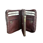 Portafoglio 3 ante Coveri Collection Vera Pelle Intrecciata