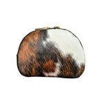 Portamonete Ovale in Vera Pelle di Cavallino Made In Italy