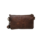 Borsetta a Tracolla Doppio Comparto in Vera Pelle Intrecciata Sauvage