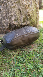 Borsa a Tracolla con cuciturain Vera Pelle Sauvage Made in Italy