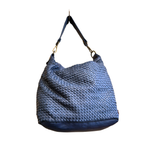 Borsa a Tracolla 30 x 28 in Pelle Sauvage Intrecciata Vintage Best Seller