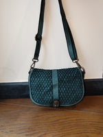 Borsetta Rotonda con Pattina in Pelle Sauvage Morbidissima Stile Vintage