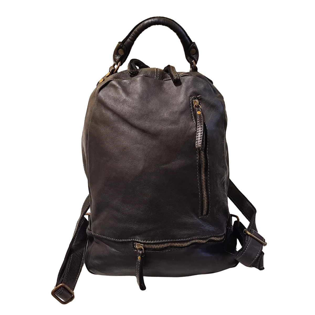 Zaino con Tasca in Vera Pelle Sauvage | Made in Italy| SS261