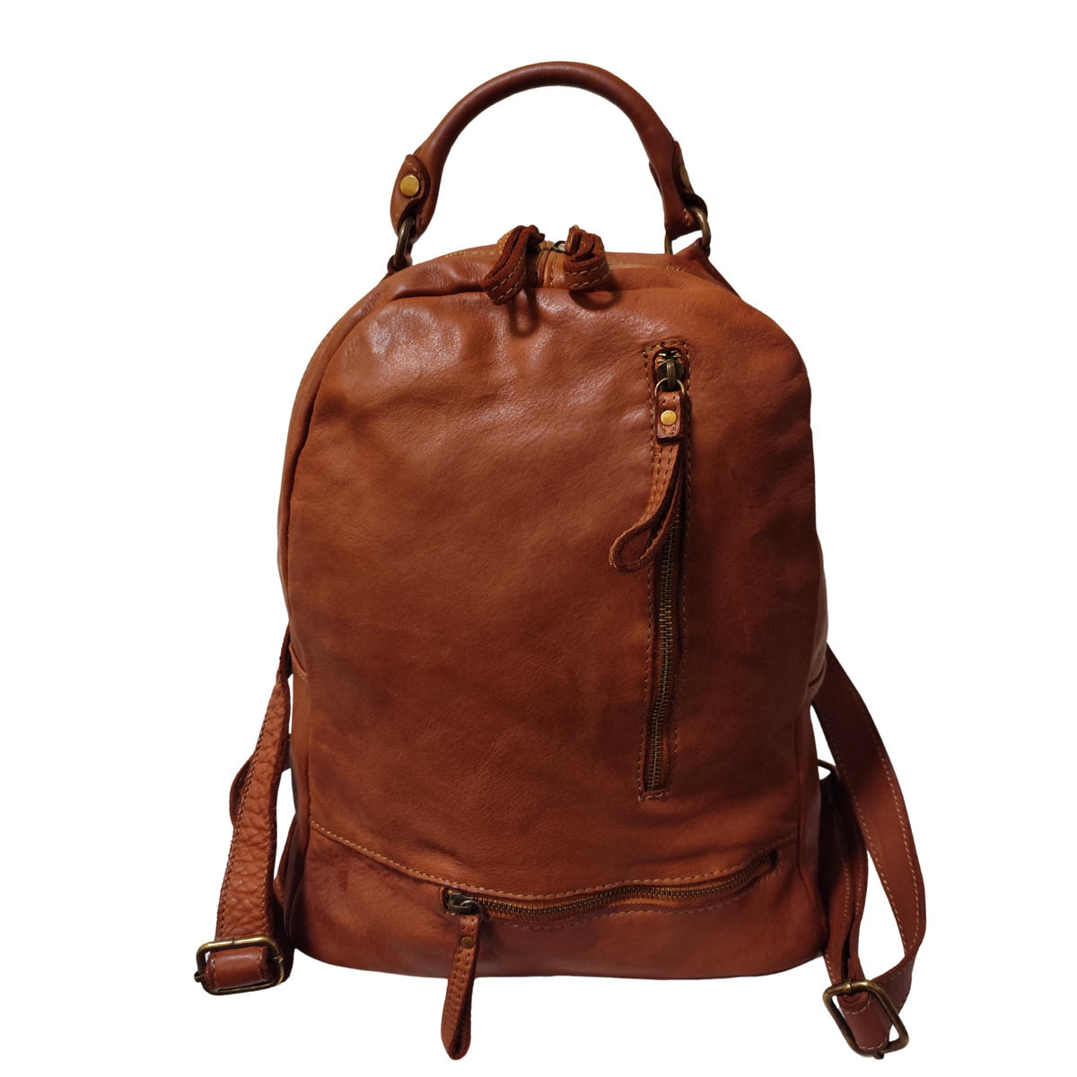 Zaino con Tasca in Vera Pelle Sauvage | Made in Italy| SS261