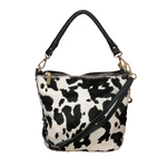 Secchiello con Tracolla in Vera Pelle tipo Cavallino Made In Italy