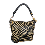 Secchiello con Tracolla in Vera Pelle tipo Cavallino Made In Italy