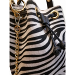 Secchiello con Borchie in Pelle di Cavallino