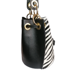 Secchiello con Borchie in Pelle di Cavallino