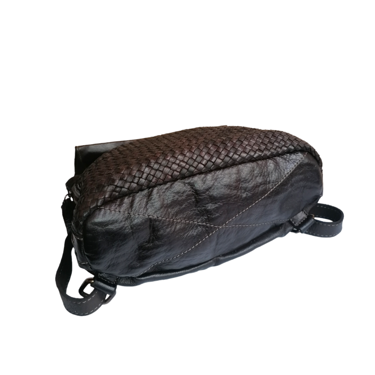 Zaino/Borsa 2Way in Pelle Intrecciata Sauvage Vintage Made in Italy