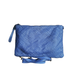 Tracolla Grande Intrecciata Fronte/Retro 23x35cm Vera Pelle Sauvage Vintage