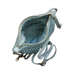 Tracolla Piccola Rettangolo Intrecciata 14 x 23cm Vera Pelle Sauvage Vintage