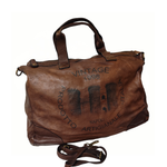 A Meta Prezzo! STOCK SS187 Borsa da Viaggio Pelle Intrecciata Sauvage Stile Vintage