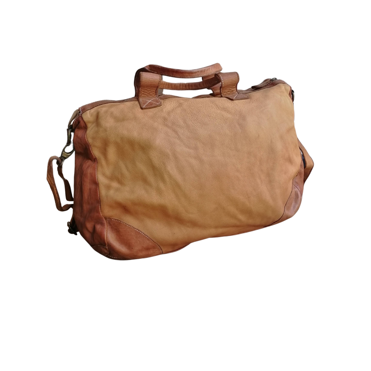 A Meta Prezzo! STOCK SS187 Borsa da Viaggio Pelle Intrecciata Sauvage Stile Vintage