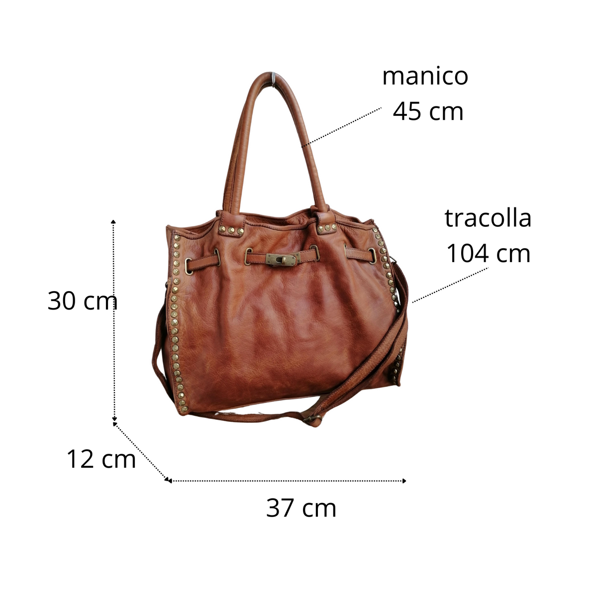 A Meta Prezzo! STOCK SS208 Borsa con Cintura in Vera Pelle Sauvage Stile Vintage