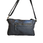 Tracolla Media Sauvage Strisce in Vera Pelle Sauvage Stile Vintage SS214