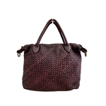 Borsa a Mano Morbidissimo in Pelle Sauvage Intrecciata Stile Vintage SS227