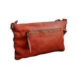 Tracolla in Vera Pelle Sauvage Intrecciata Vintage 18x29cm SS240 Made in Italy