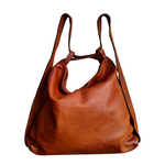 Borsa / Zaino Grande in Vera Pelle Intrecciata Sauvage Stile Vintage