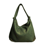 Borsa / Zaino 2way Grande in Vera Pelle Intrecciata Sauvage Stile Vintage | Made in Italy