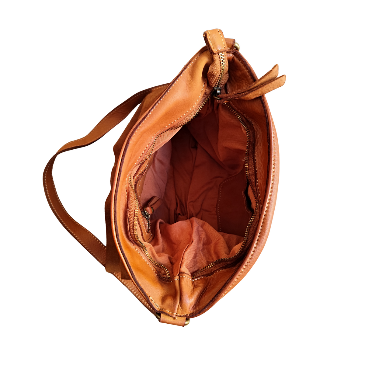 Borsa a tracolla | Messenger Bag in Pelle Sauvage Intrecciata Morbidissima Stile Vintage Made in Italy