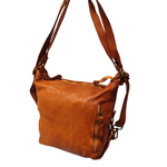 Borsa/Zaino con Tasca in Vera Pelle Liscia Sauvage | Made in Italy | SS262