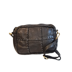 Borsa a Tracolla con cuciturain Vera Pelle Sauvage Made in Italy