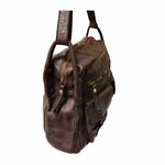 Borsa a Tracolla con Due Tasche in Vera Pelle Sauvage | Made in Italy| SS263