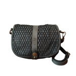 Borsetta Rotonda con Pattina in Pelle Sauvage Morbidissima Stile Vintage