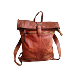 Zaino in Vera Pelle Sauvage Stile Vintage Made In Italy SS272