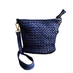 Borsa a Secchiello in Vera Pelle Sauvage Intrecciata ss273 | Made In Italy