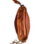 Borsa a Secchiello in Vera Pelle Sauvage Intrecciata ss273 | Made In Italy