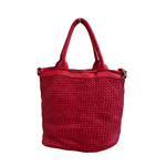 Borsa a Mano 2 manici in Vera Pelle Sauvage Intrecciata SS281 | Made in Italy