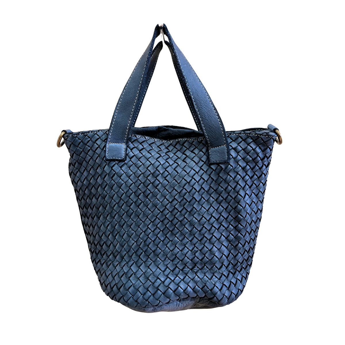 Borsa a Secchiello in Vera Pelle Sauvage Intrecciata SS282INT | Made in Italy