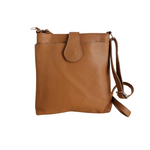 Tracolla Quadrata D in Vera Pelle Dollaro Made In Italy