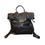 2way Zaino / Borsa in Vera Pelle Sauvage Morbida Made In Italy SS250