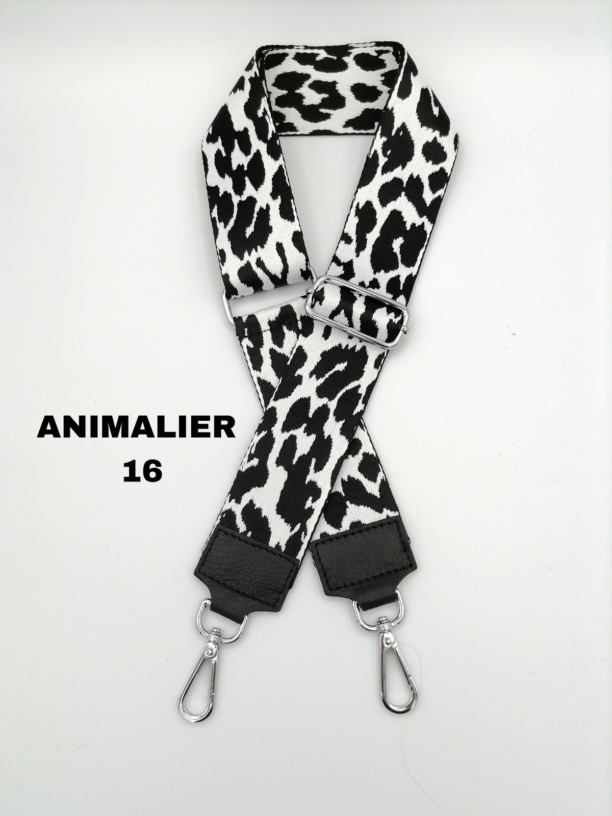 Tracolla Animalier lerpardo bianco