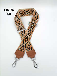 Tracolla Fiore marrone