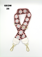 Tracolla GEOM rosa nero