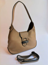 Carica l&#39;immagine nel visualizzatore di Gallery, borsa hobo bambù dollaro beige
