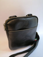 tracollina pelle nera top