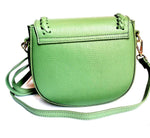 tracolla pistacchio intrecciata retro