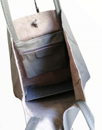 Tote Bag Grande in Vera Pelle Verniciata Made In Italy