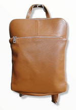 Zaino con Zip in Vera Pelle