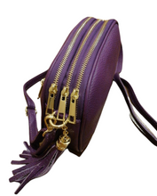 Carica l&#39;immagine nel visualizzatore di Gallery, Saponetta Tre Zip in Pelle Dollaro MADE IN TALY
