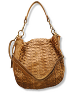 Borsa Hobo in Pelle Sauvage Intrecciata Stile Vintage