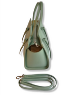 borsa fiocco pelle dollaro top